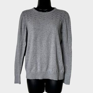 Banana Republic light gray sweater, Medium with pattern
